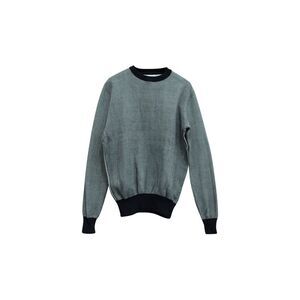 Mr. P Birdseye Sweater in Grey Cotton